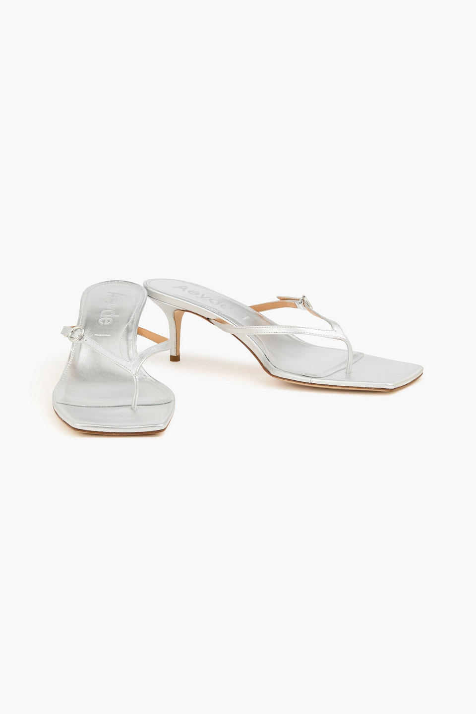  Aeyde - Mules „leigh“ Aus Metallic-leder - Metallic - Eu 41 