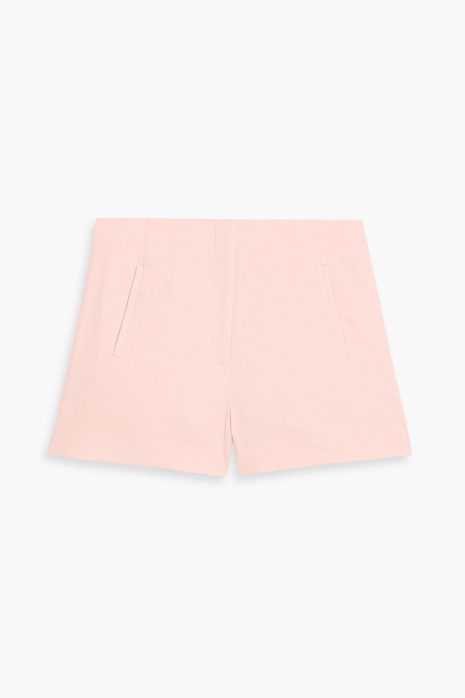 Veronica Beard Jazmin Linen-blend Twill Shorts In Pink