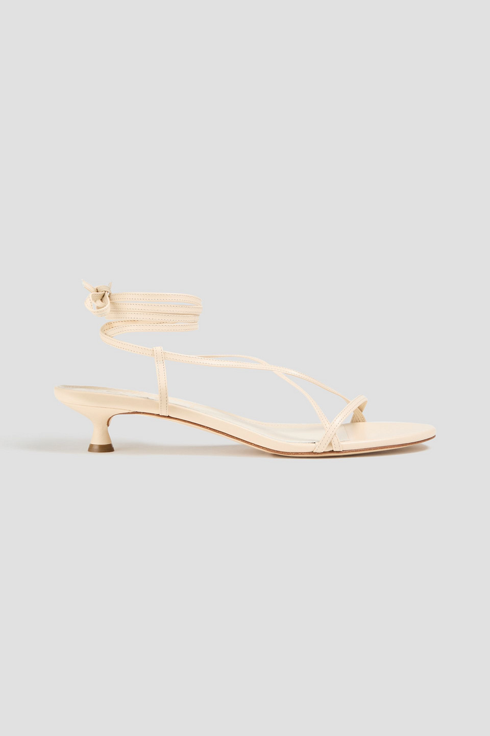 Aeyde Paige Leather Sandals In White