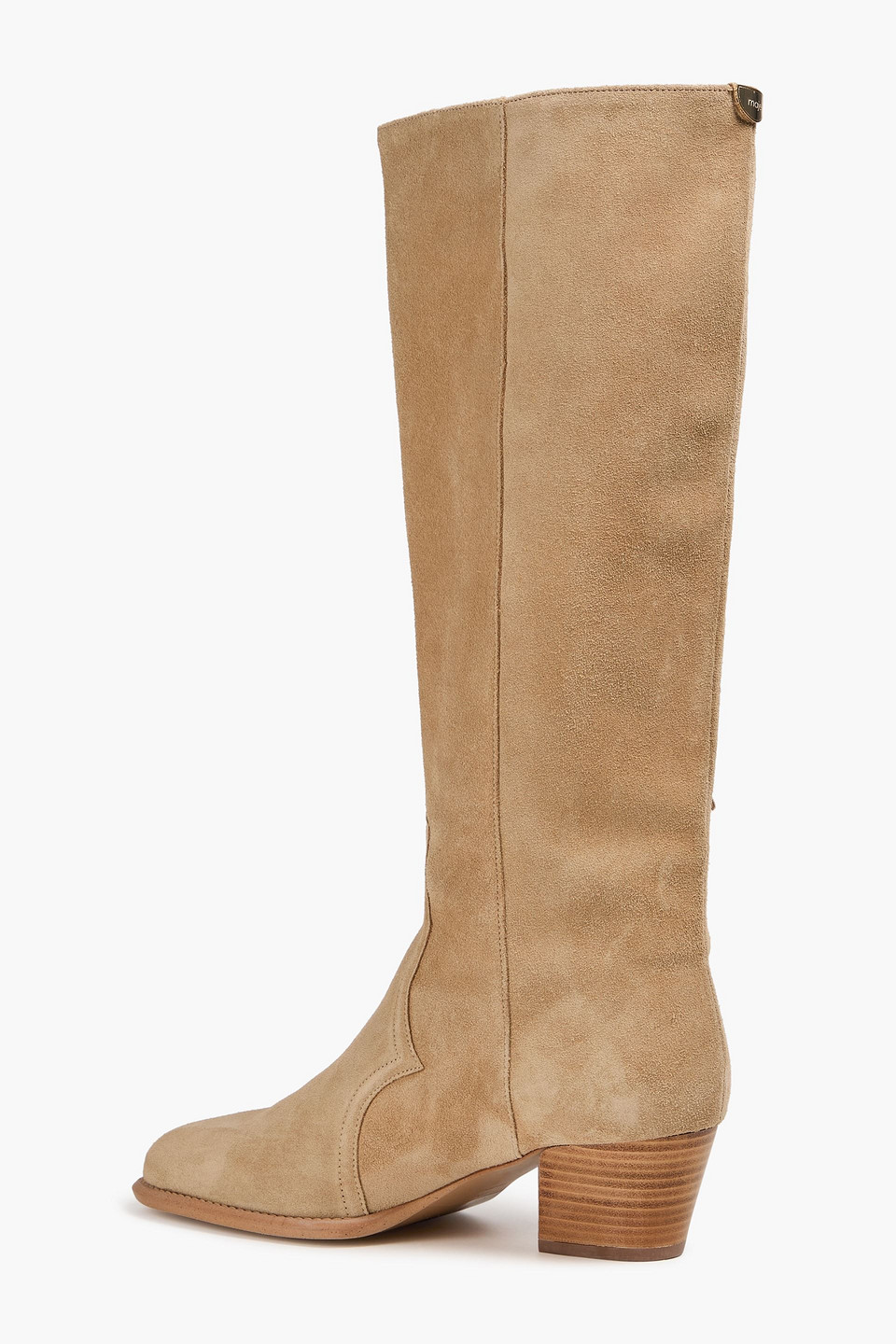  Maje - Fringed Suede Boots - Neutral - Eu 36 