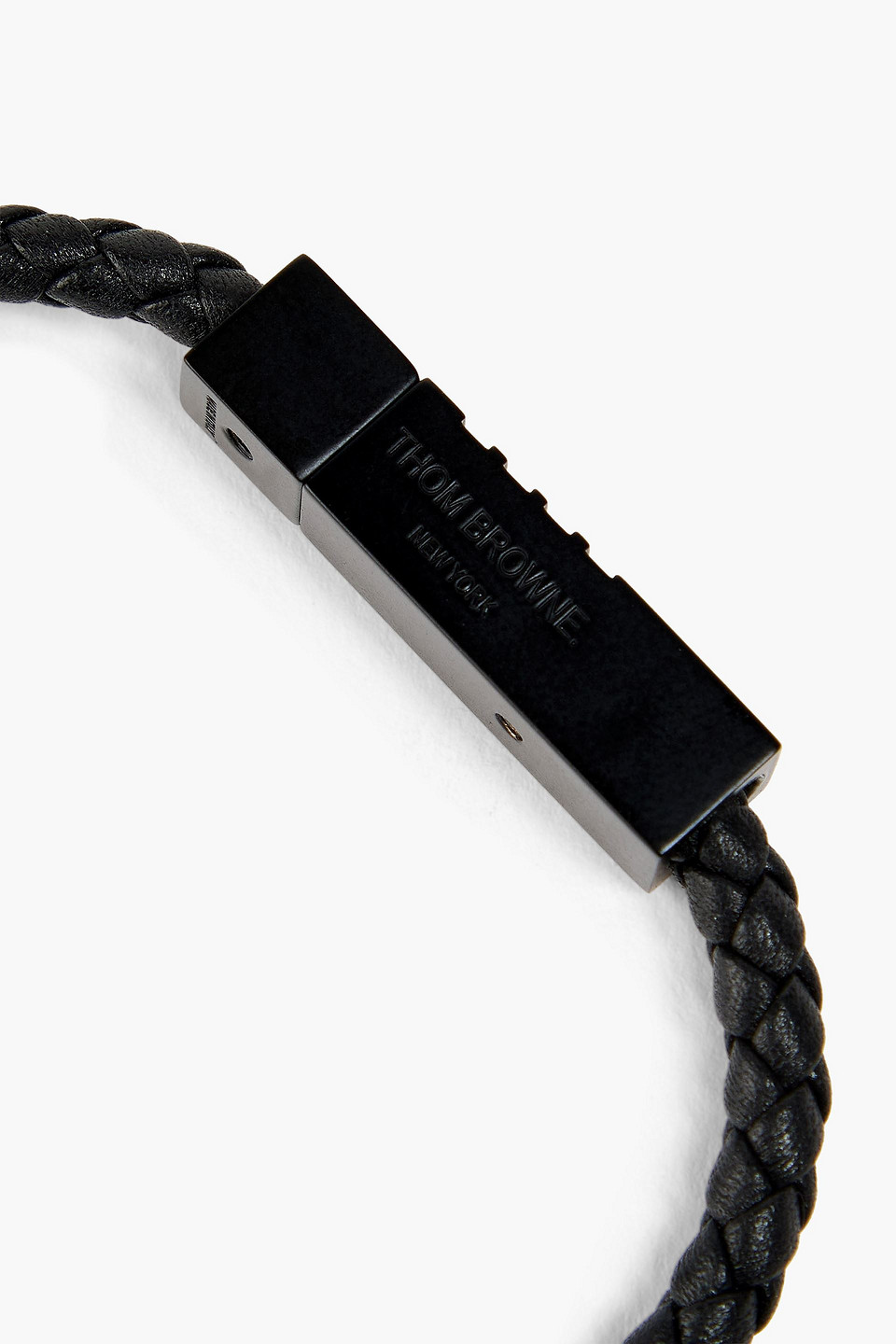  Thom Browne - Leather Bangle - Schwarz - S 