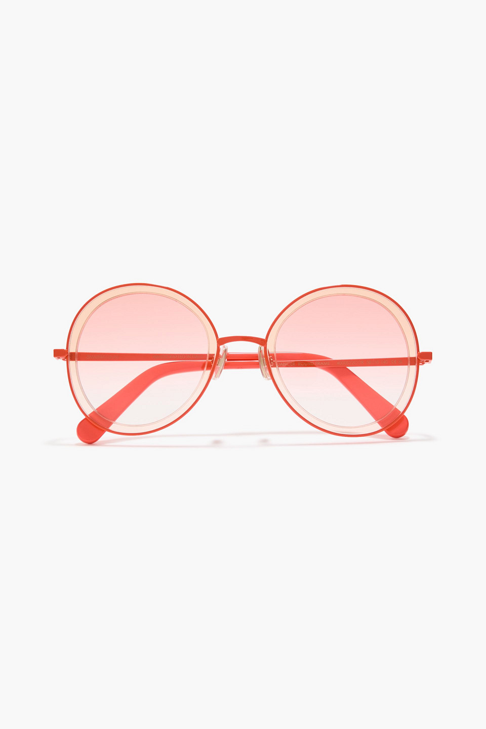 zimmermann - round-frame metal sunglasses - orange - onesize