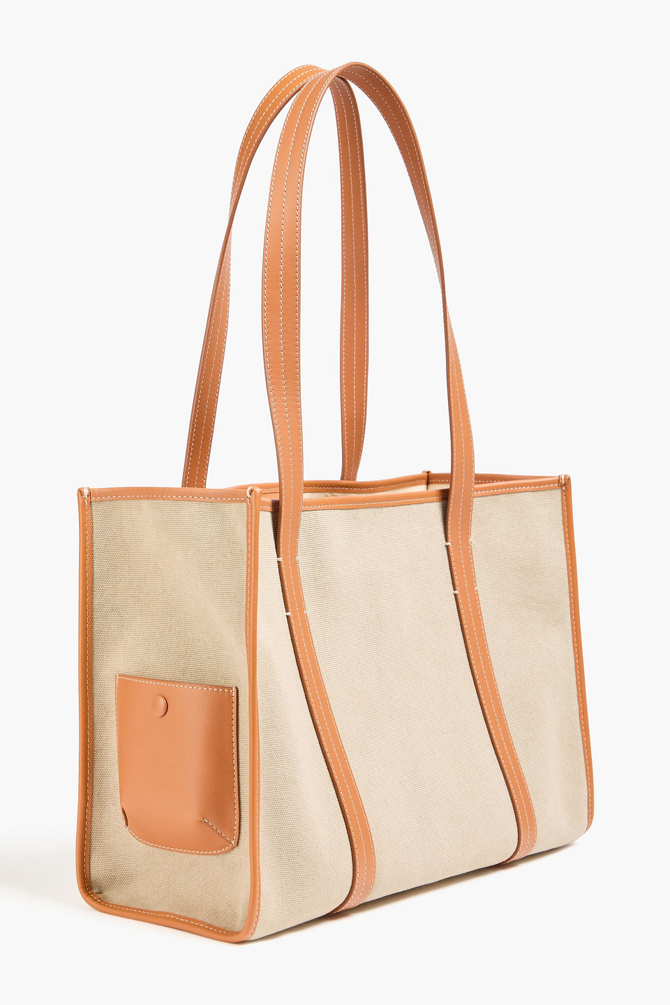  Sandro - Tote Bag Aus Canvas Mit Lederbesatz - Neutral - Onesize 
