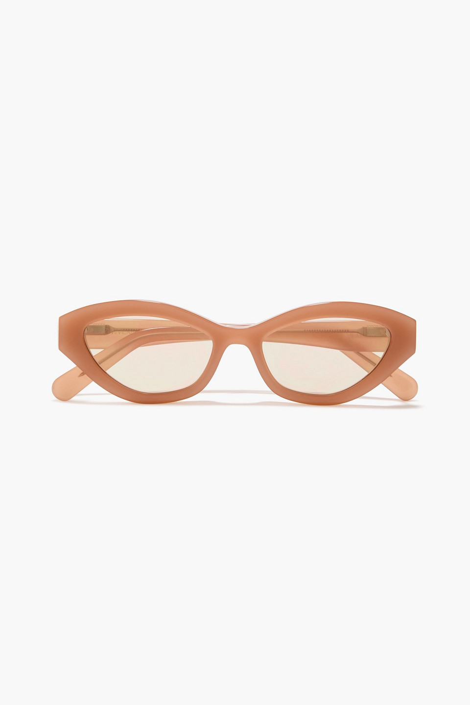 Zimmermann Oval-frame Acetate Sunglasses In Orange
