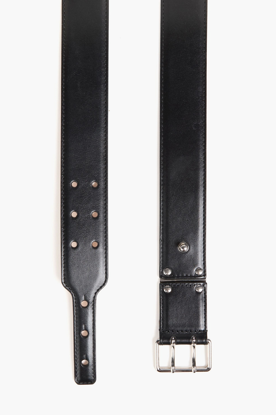  Mcqueen - Ledergürtel - Schwarz - 90 Cm 