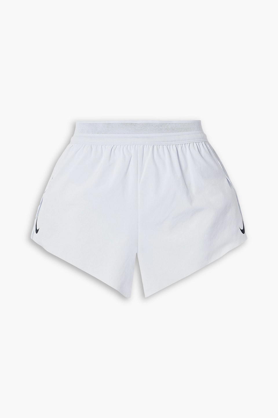 nike - aeroswift plissé stretch-shell shorts - purple - l