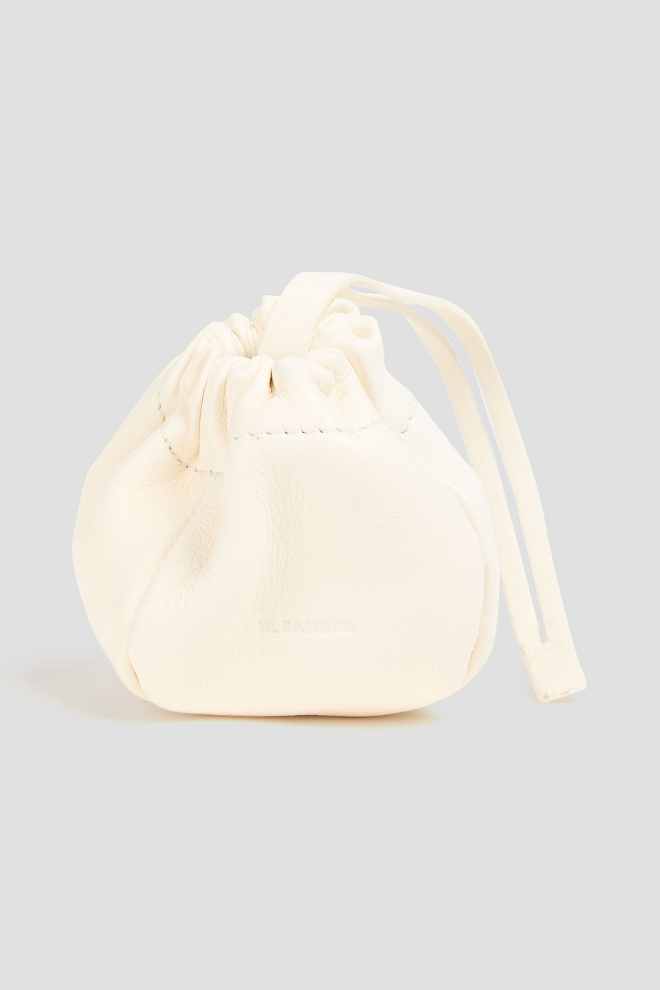 jil sander - leather tote - white - onesize