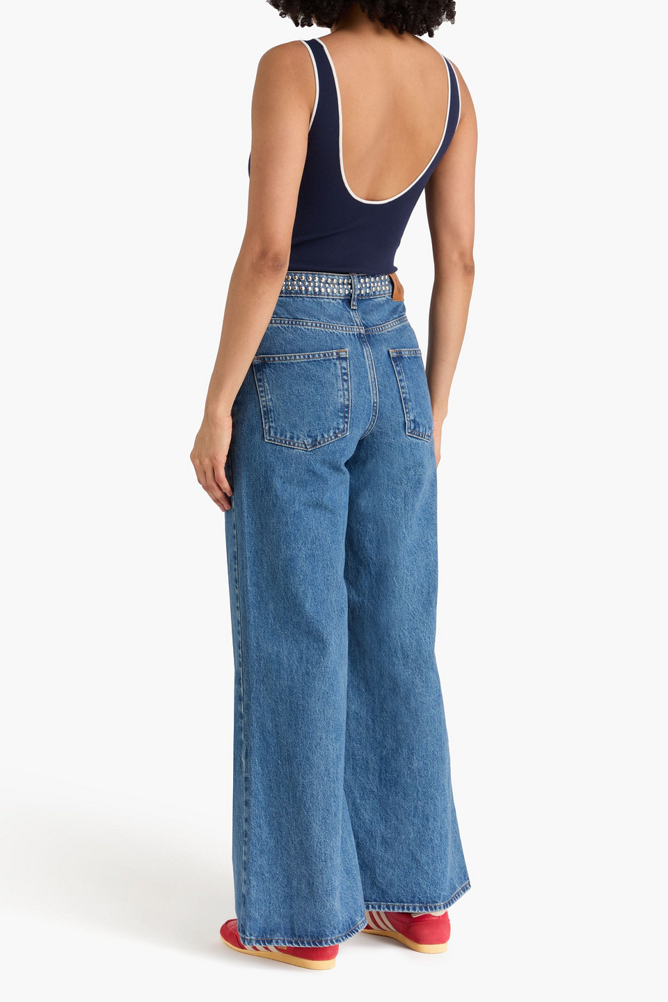 Sandro - Body Aus Rippstrick - Blau - 4 