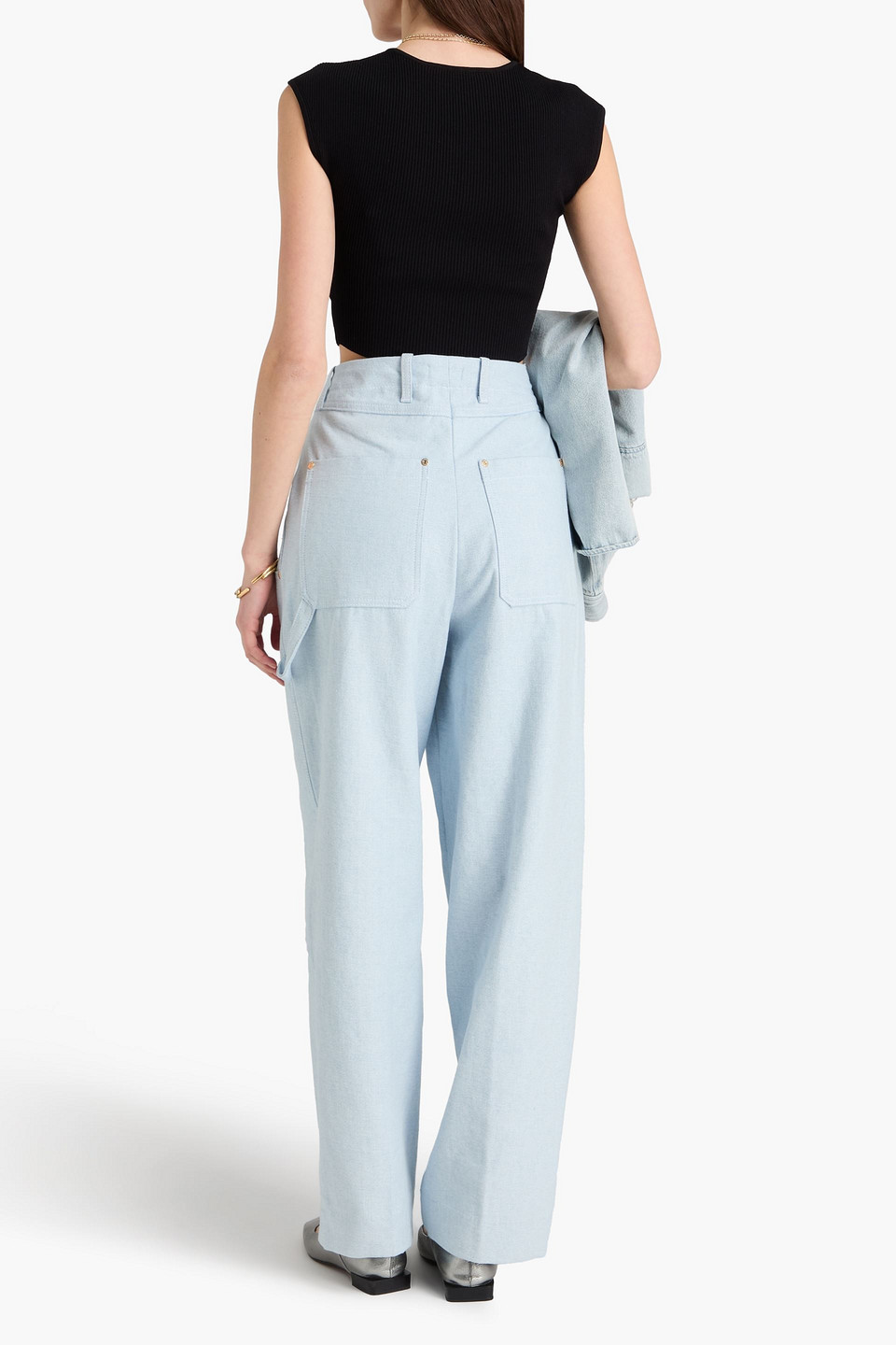  Sandro - Hoch Sitzende Barrel-jeans - Blau - Fr 34 