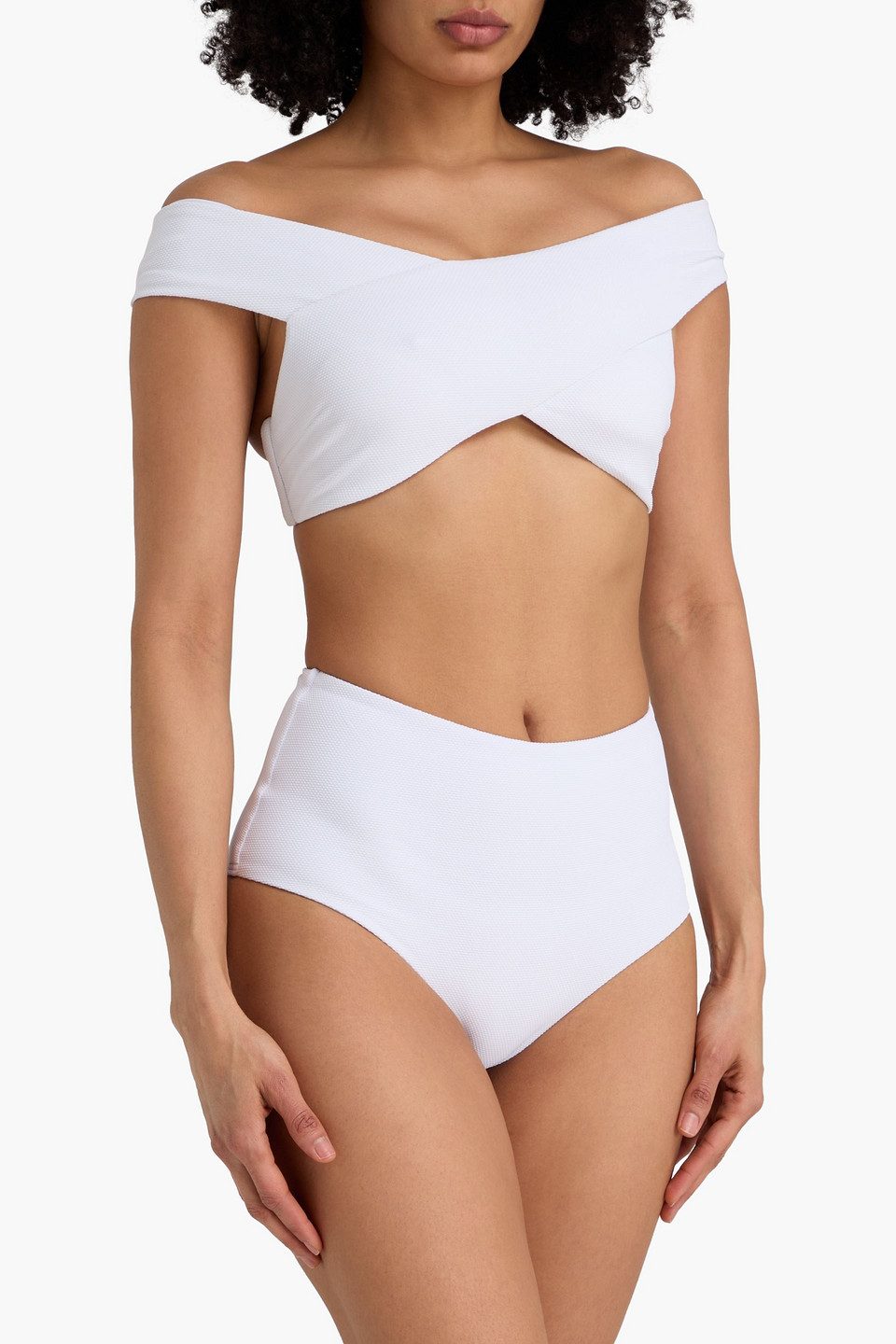  Casa Raki - Bikini-oberteil Aus Piqué - Weiß - S 