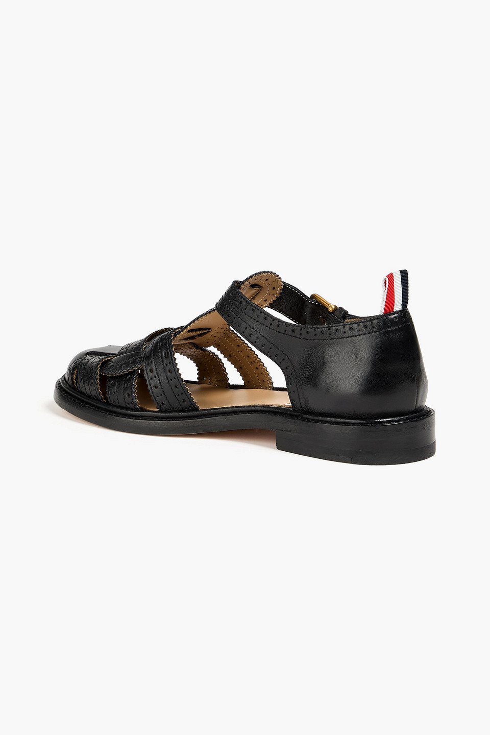  Thom Browne - Leather Sandals - Black - Eu 36 