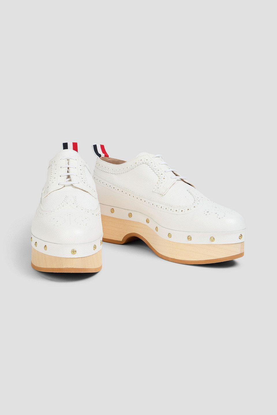  Thom Browne - Brogues Aus Perforiertem Leder - Weiß - Eu 36 