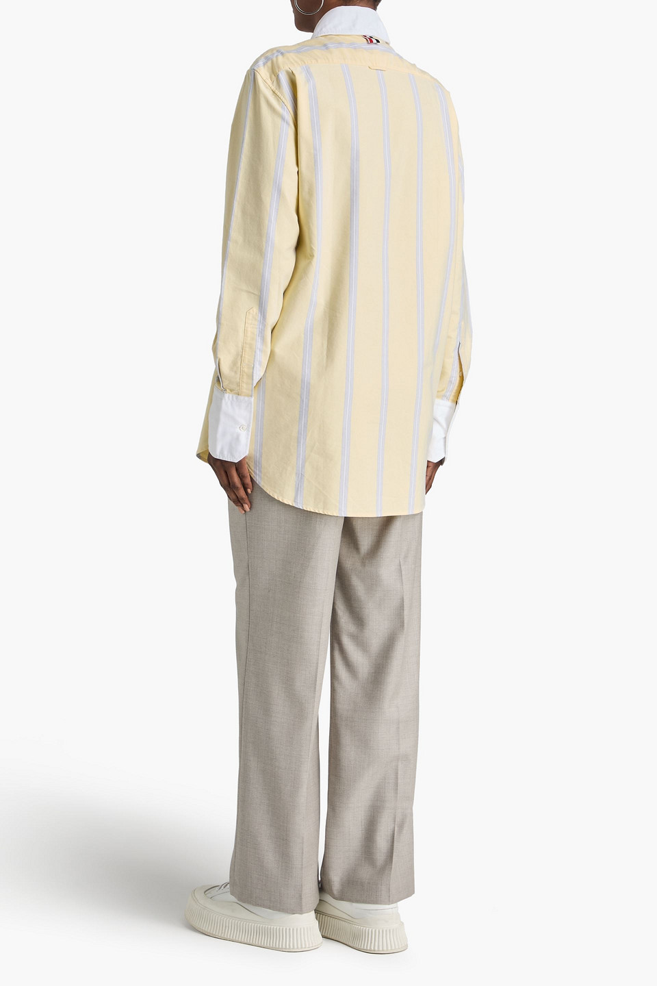  Thom Browne - Striped Cotton-piqué Shirt - Yellow - It 42 