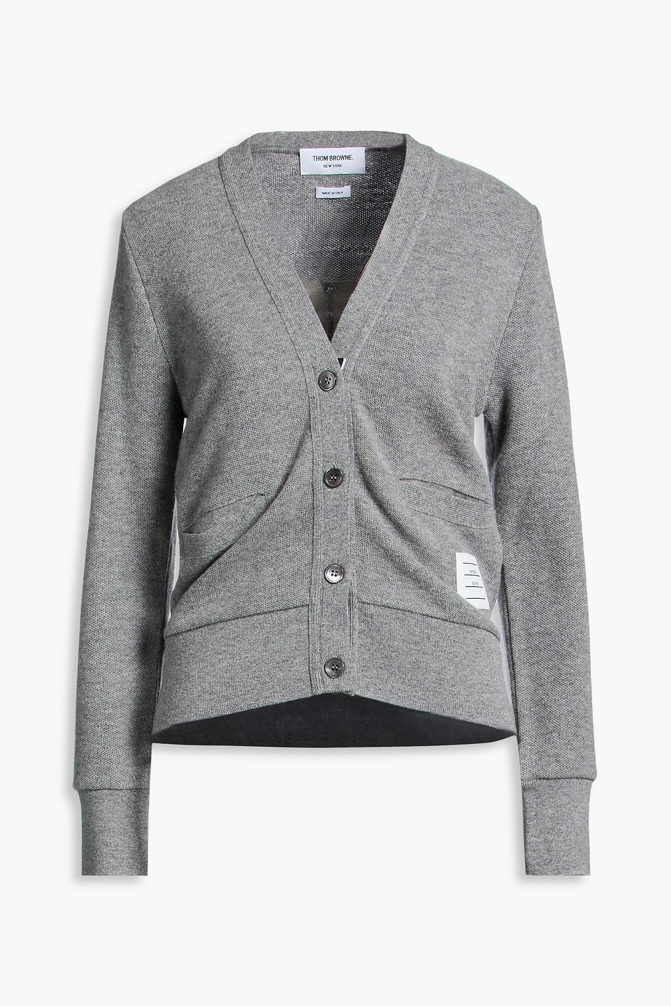 Thom Browne Cashmere Cardigan In Gray