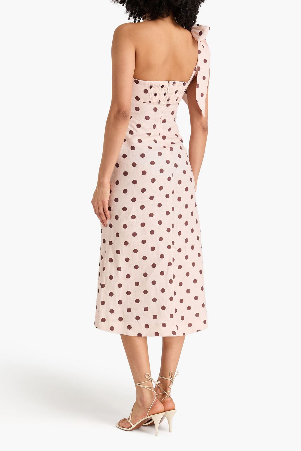 midi dress for concert The Polkadot Midi Dress - White and Black, Medium | Hazel and Olive