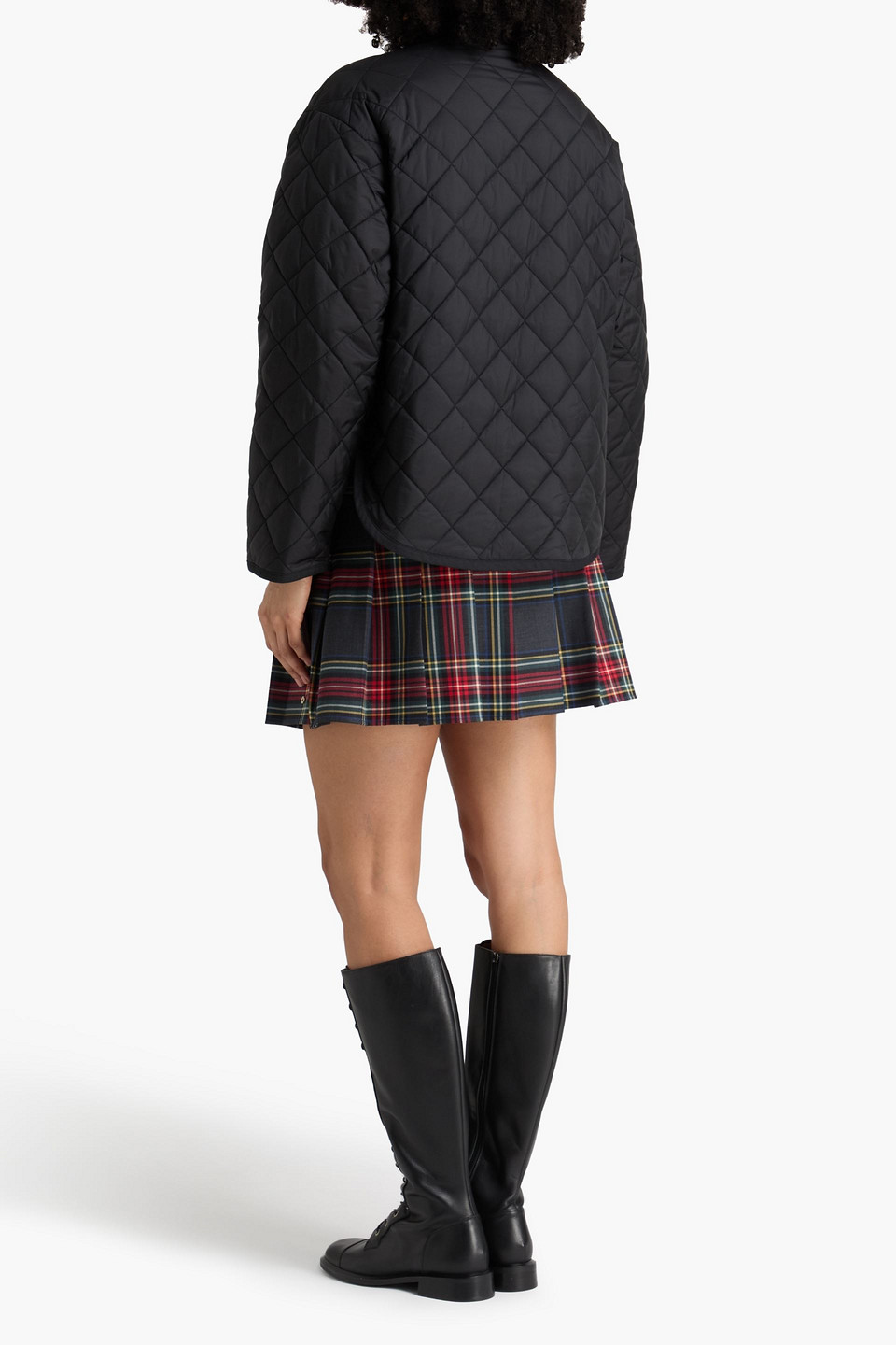  Maje - Quilted Shell Jacket - Black - Fr 40 