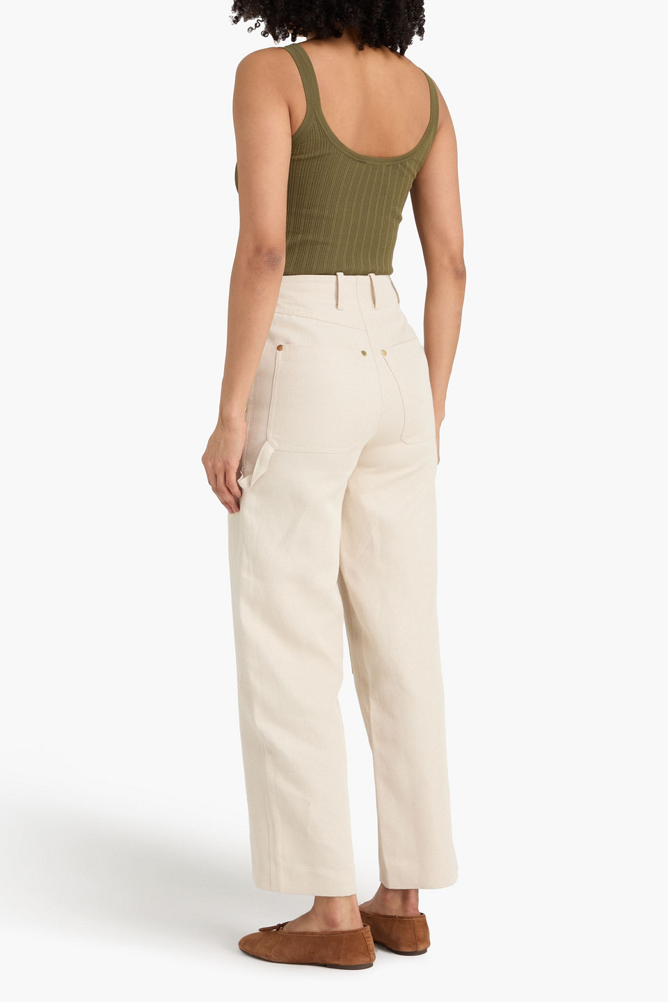  Sandro - High-rise Barrel-leg Jeans - White - Fr 34 
