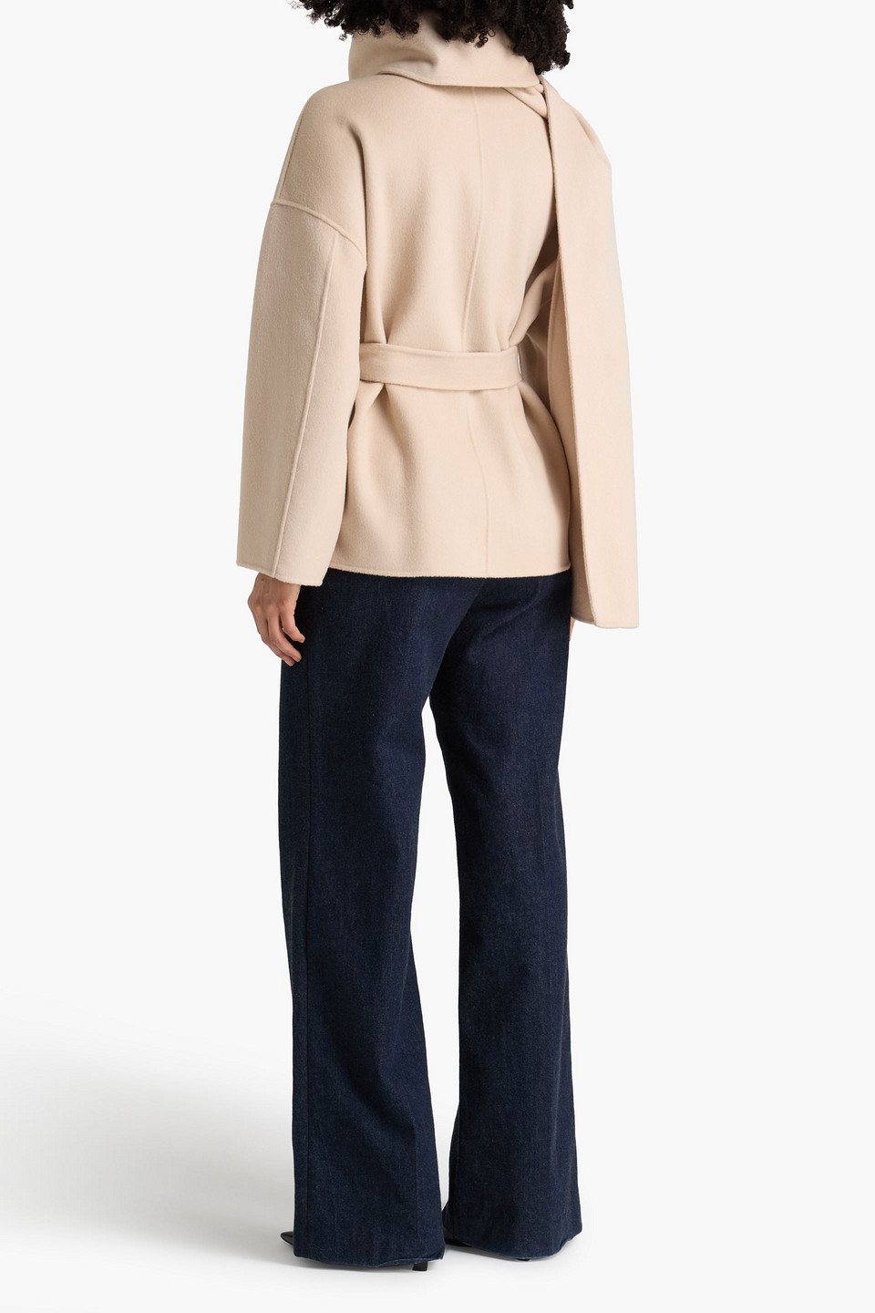  Maje - Wool-blend Felt Coat - Neutral - Fr 40 