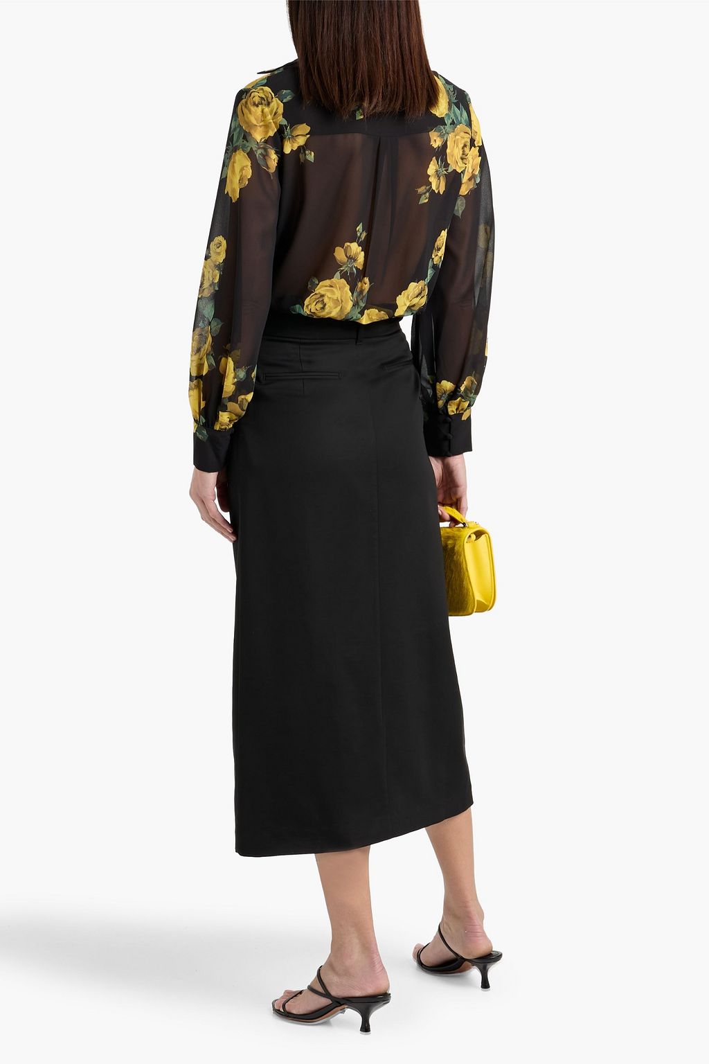 ALICE + OLIVIA Candace floral-print chiffon shirt | THE OUTNET
