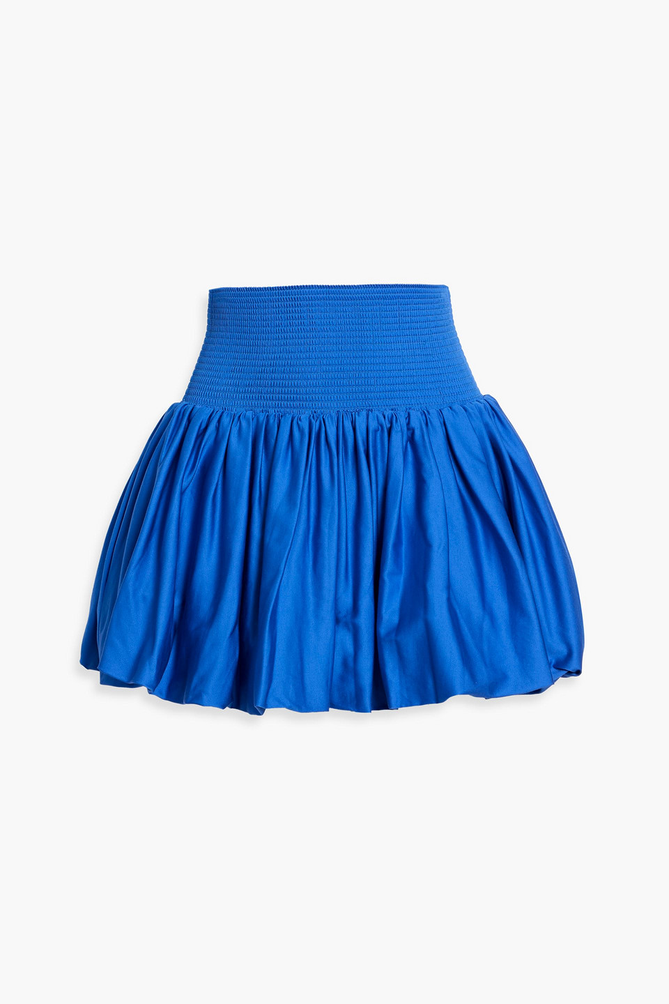 alice olivia - arden cotton-blend poplin mini skirt - blue - us 2