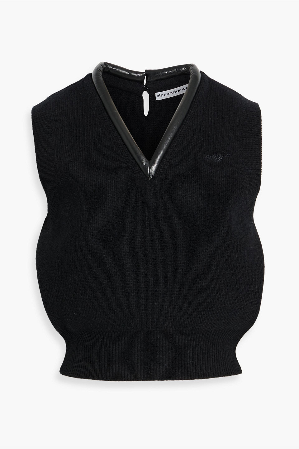 Alexander Wang Wool-blend Vest In Black