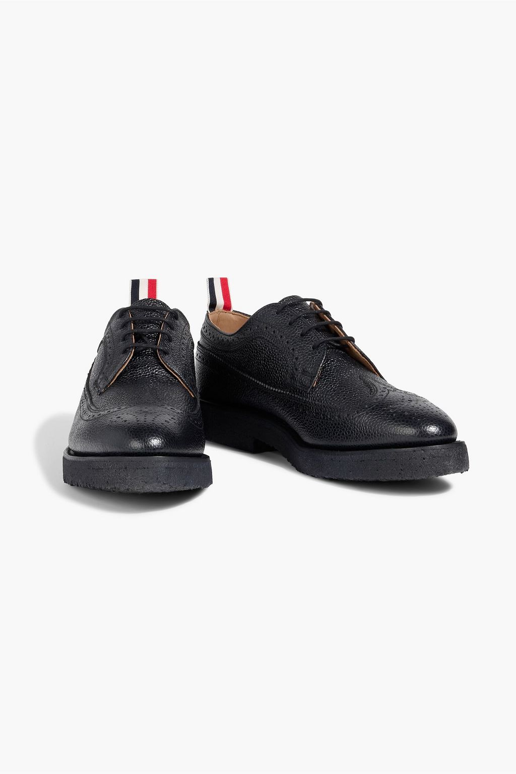 THOM BROWNE Pebbled-leather brogues | THE OUTNET