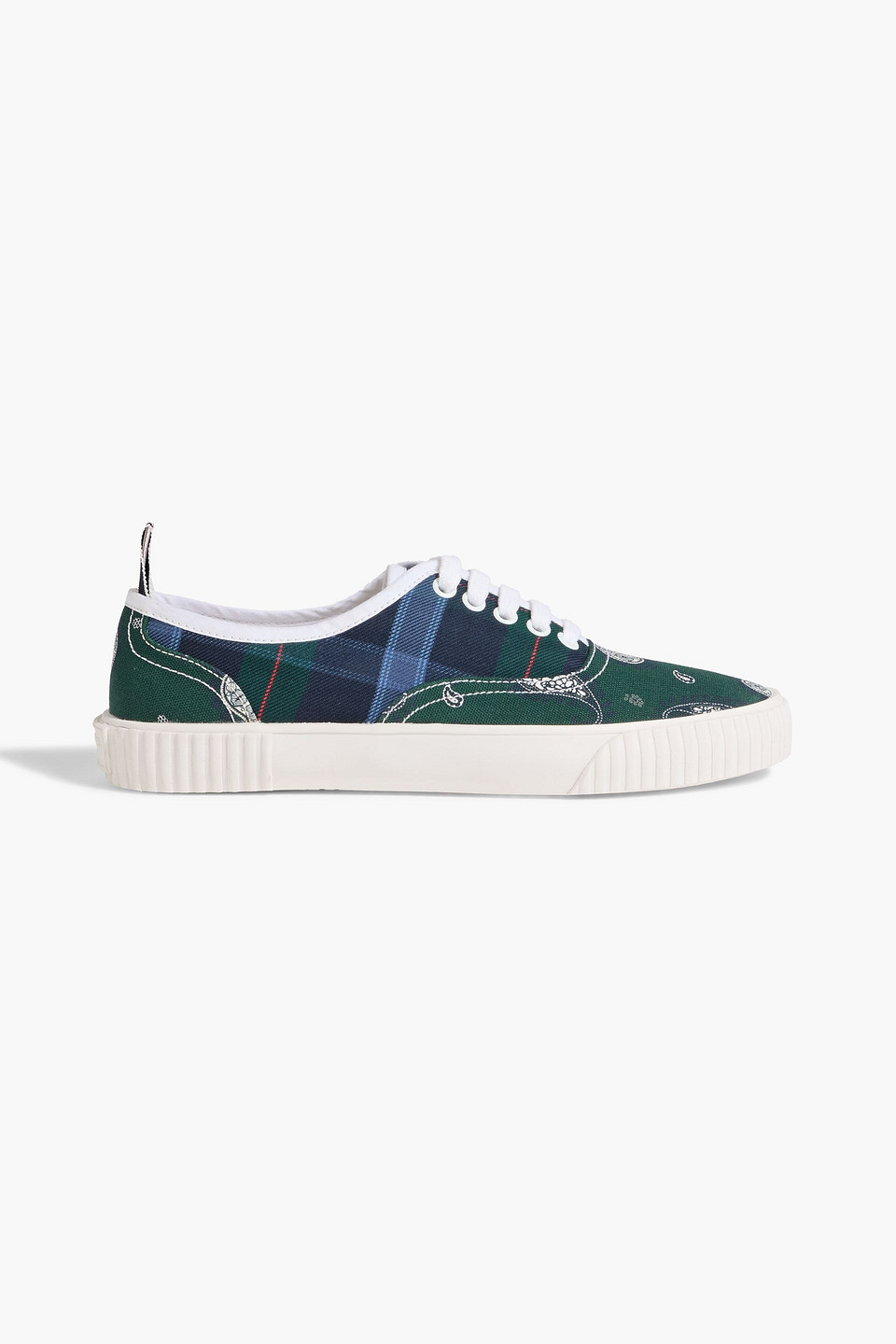Thom Browne Heritage Canvas Sneakers In Green
