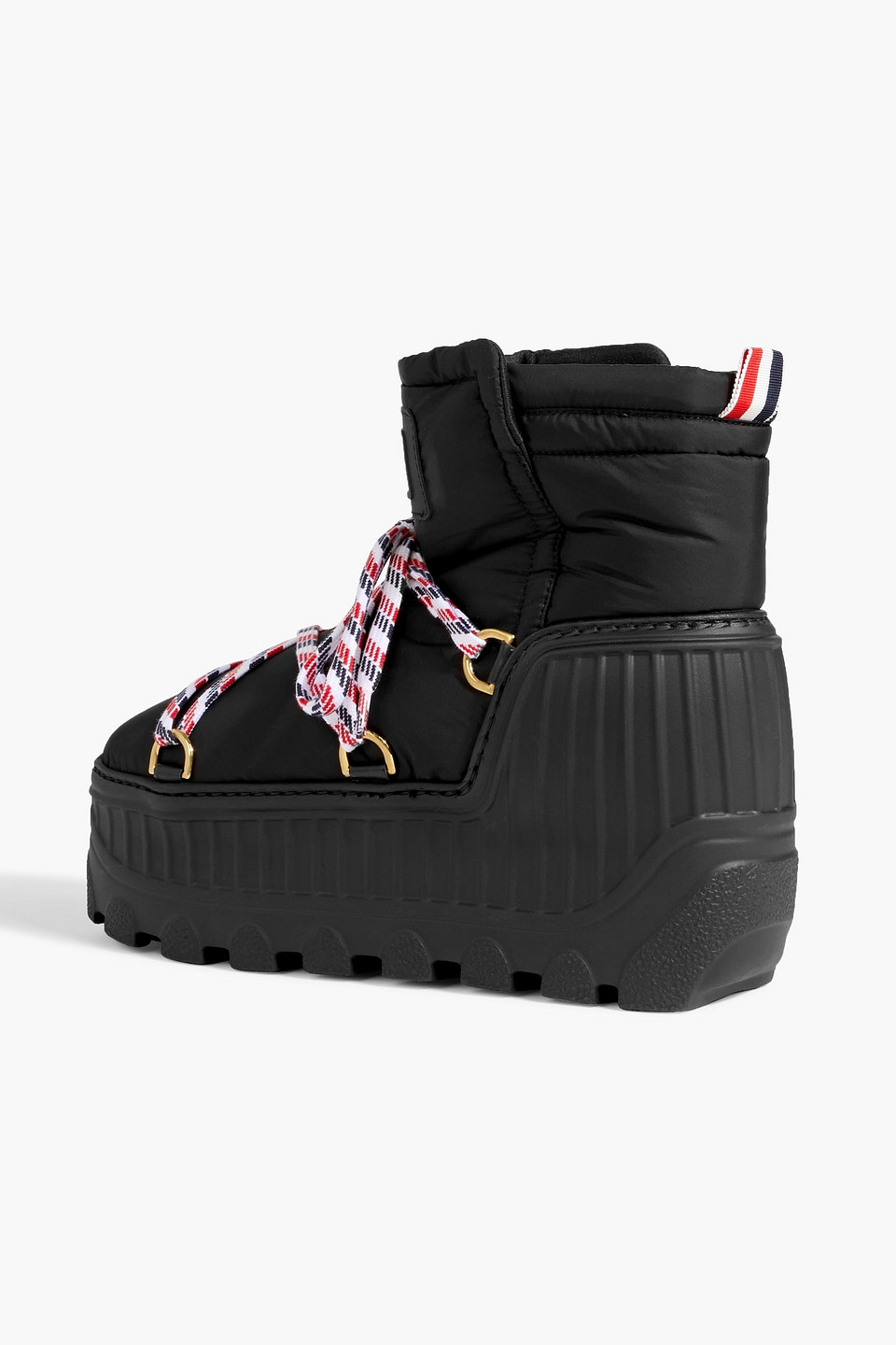 Thom Browne Shell Platform Snow Boots In Black