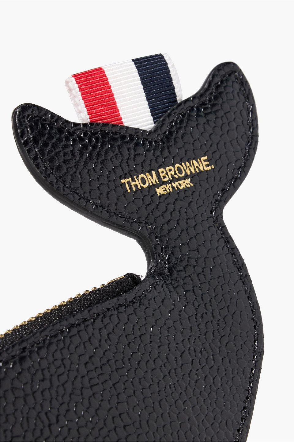  Thom Browne - Geldbörse Aus Narbenleder - Schwarz - Onesize 