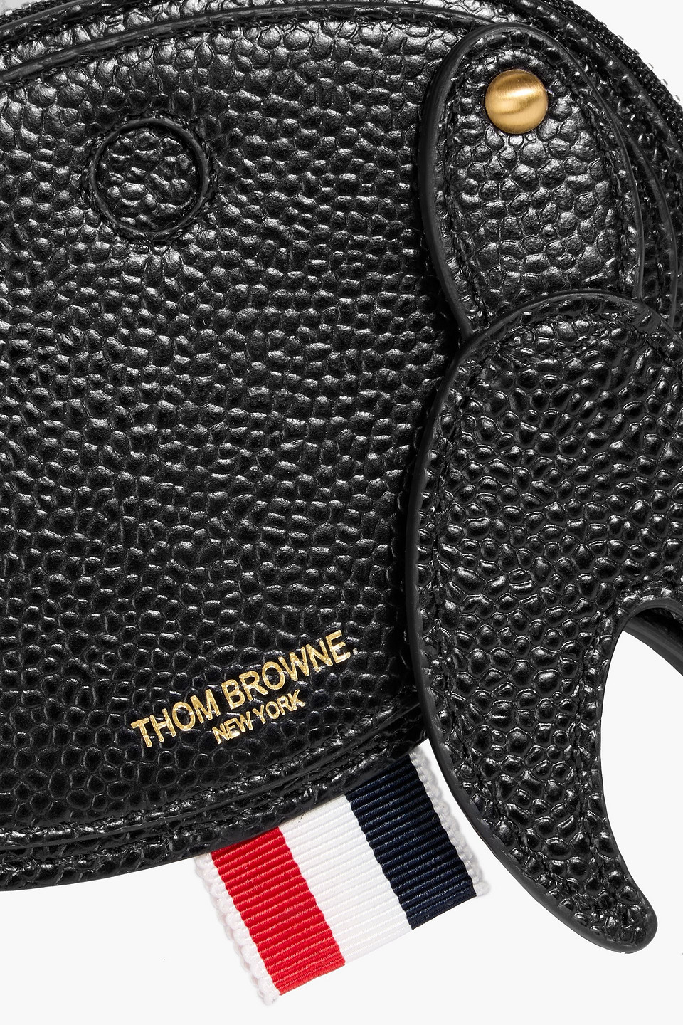  Thom Browne - Geldbörse Aus Narbenleder - Schwarz - Onesize 