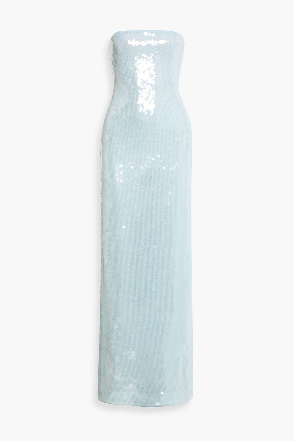 Retroféte Beth Sequined Tulle Gown In Blue