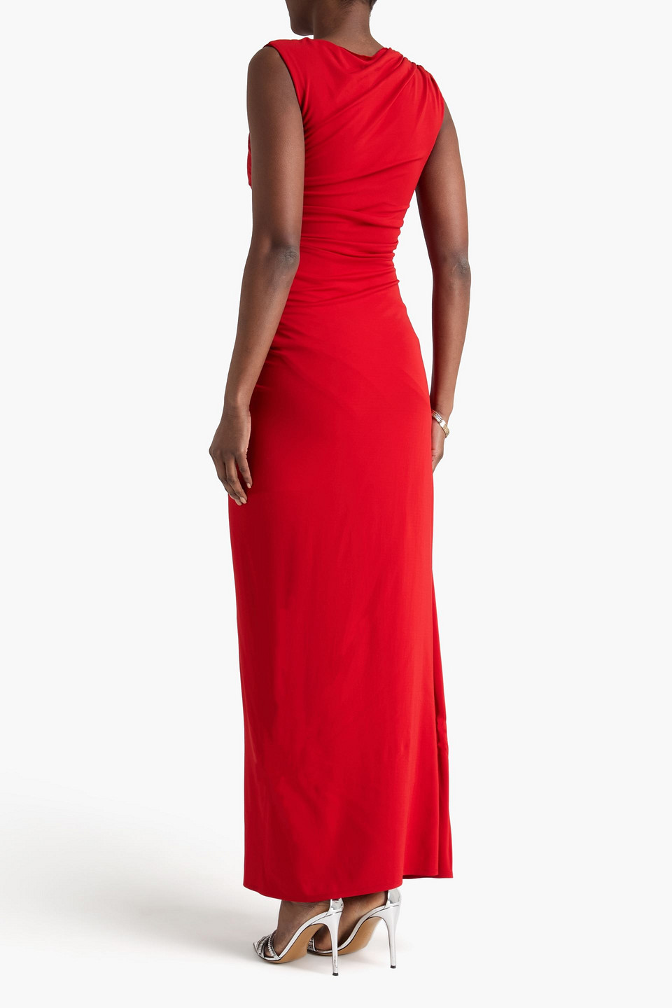  Simkhai - Blaine Ruched Stretch-jersey Gown - Red - Us 6 