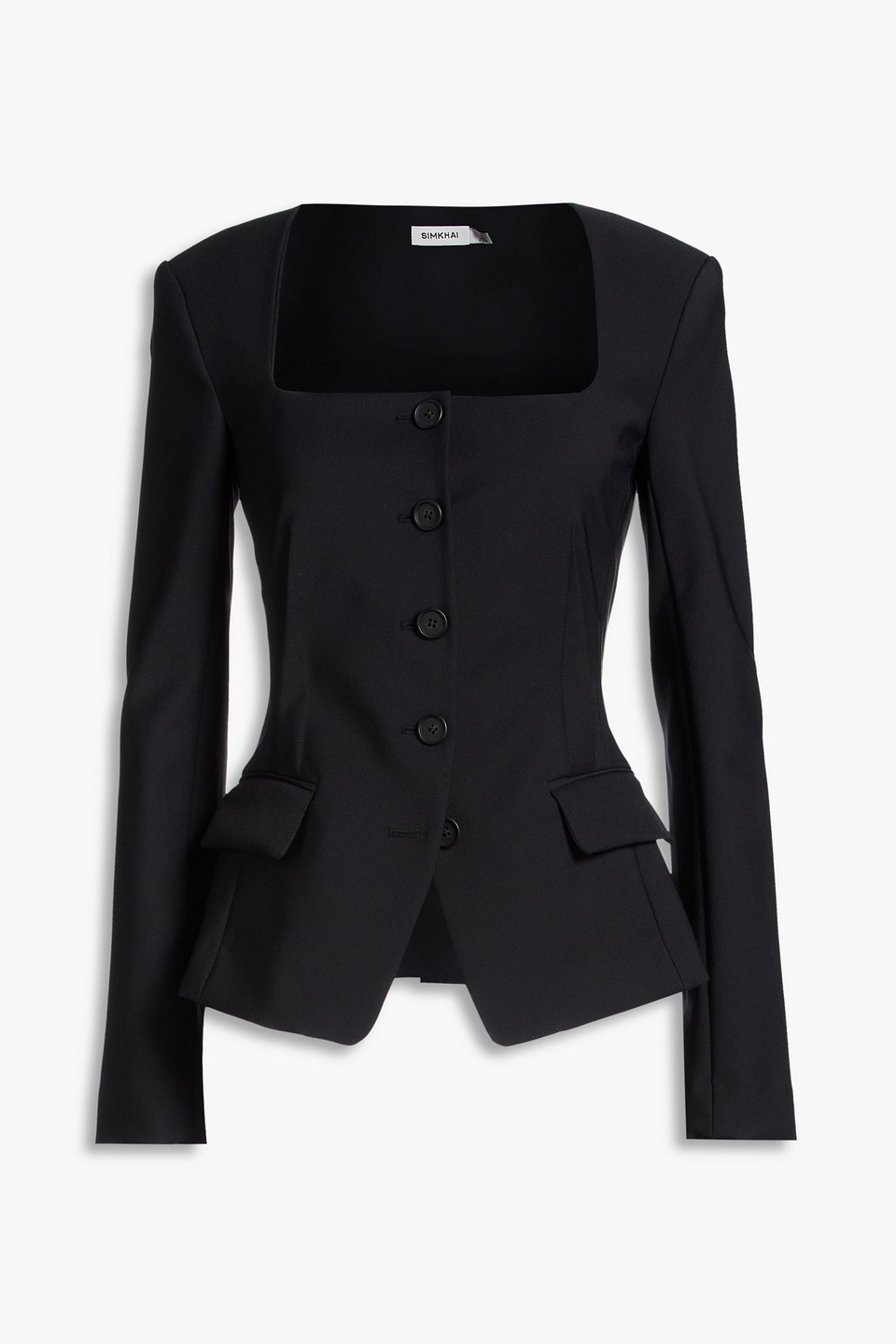 Simkhai Marlowe Crepe Blazer In Black