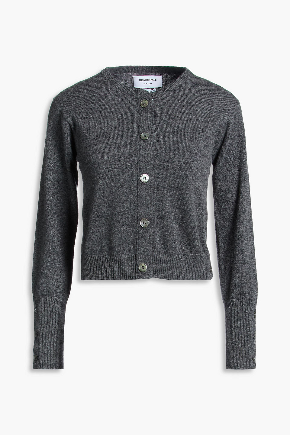 Thom Browne Cashmere Cardigan In Gray