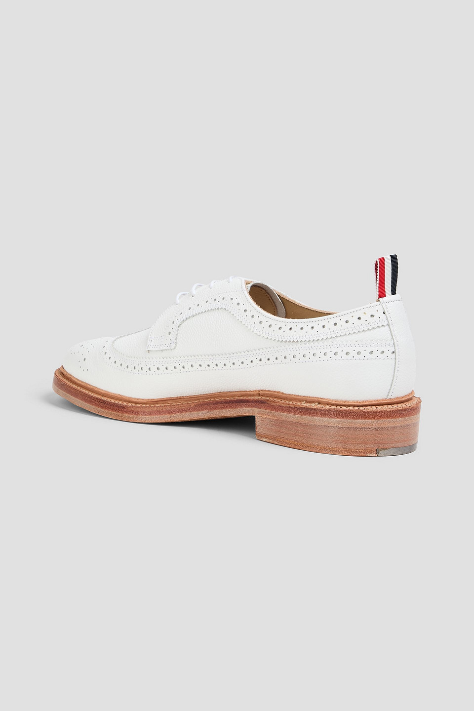  Thom Browne - Brogues Aus Narbenleder - Weiß - Us 8 