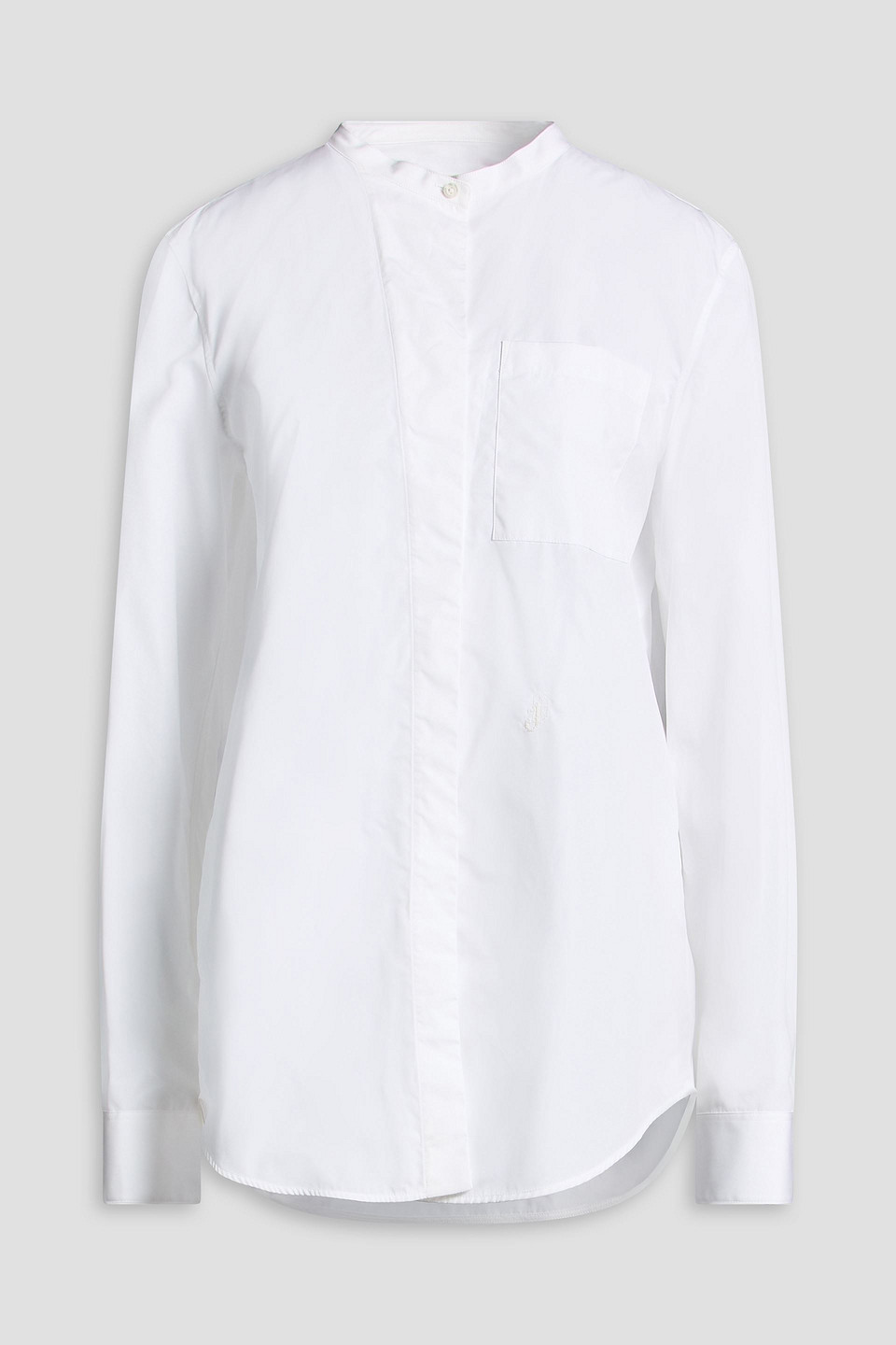 jil sander - cotton-sateen shirt - white - fr 34