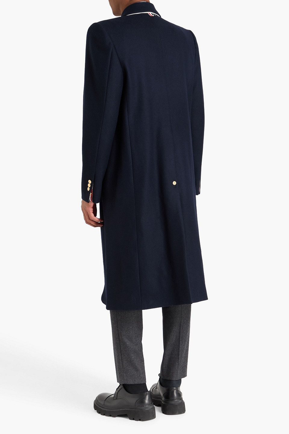  Thom Browne - Wool-felt Coat - Blue - 1 