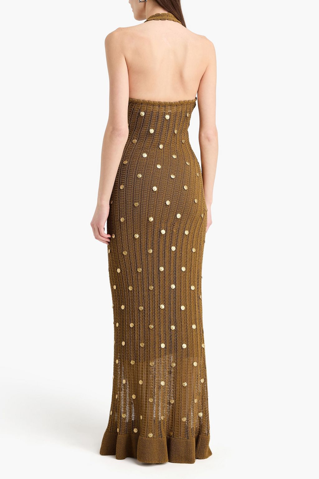 sandro crochet dress Sandro Crochet Knit Dress In Beige - 50% Off