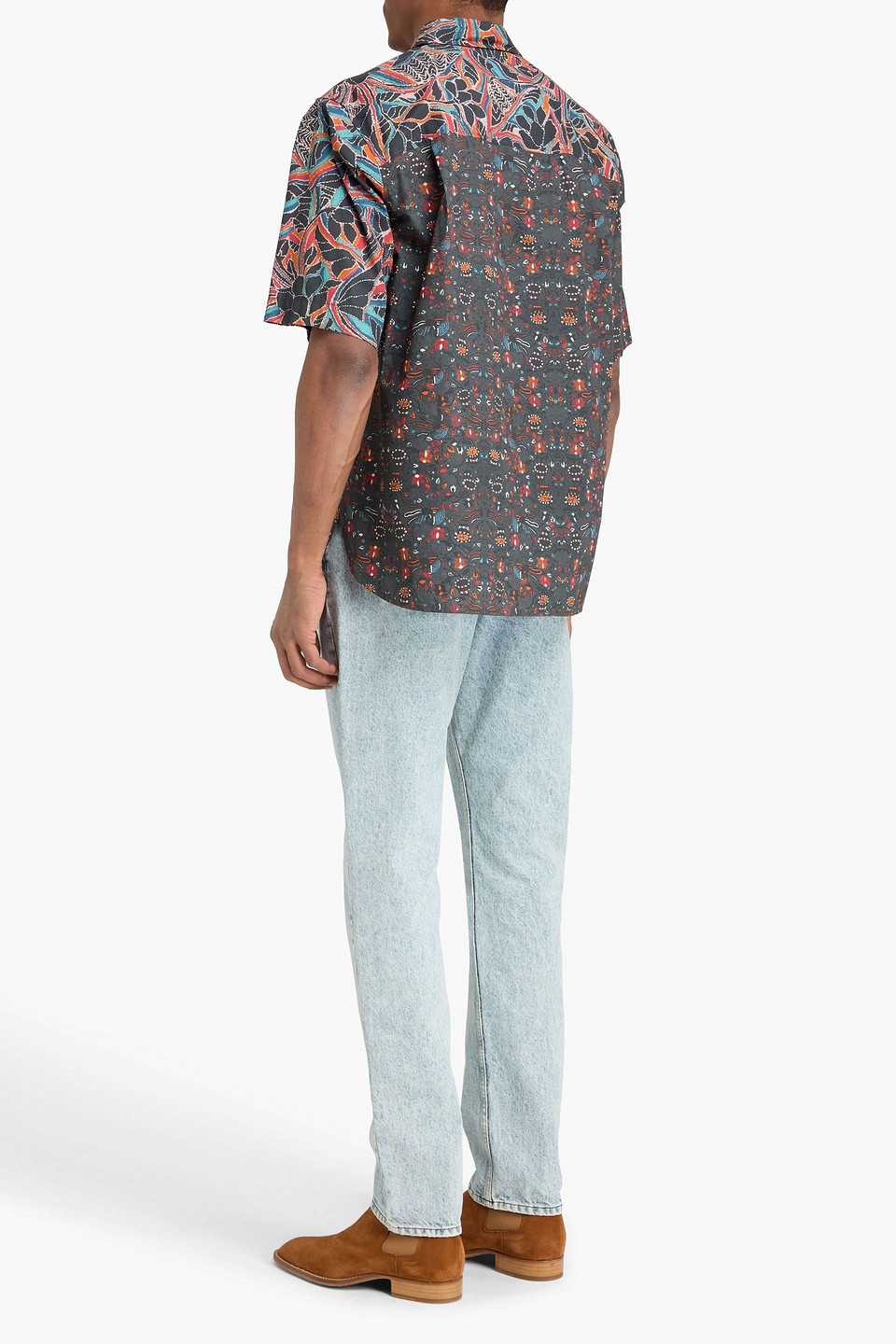  Isabel Marant - Hemd Aus Baumwollpopeline Mit Print - Grau - S 