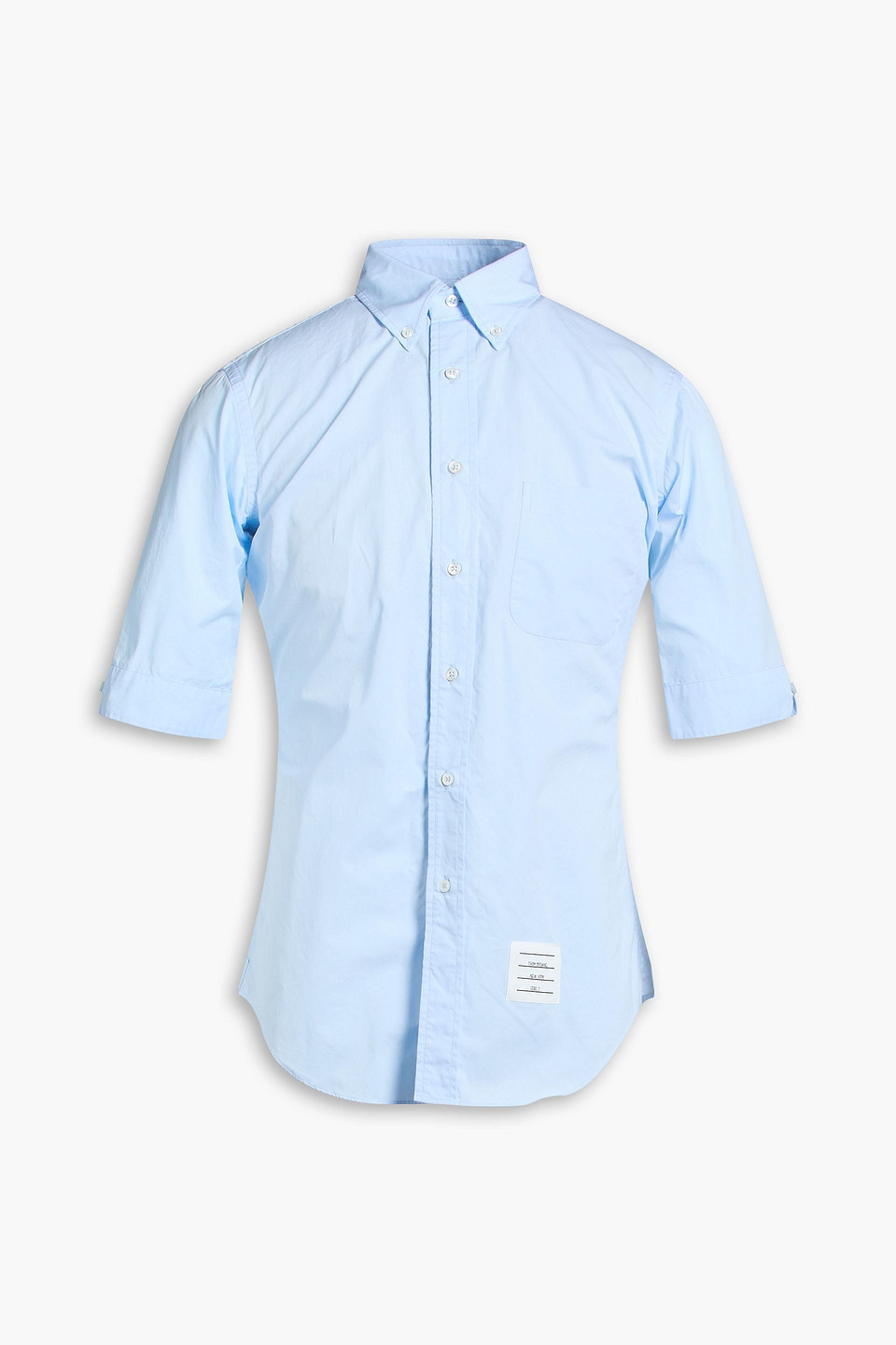 thom browne - cotton-poplin shirt - blue - 00