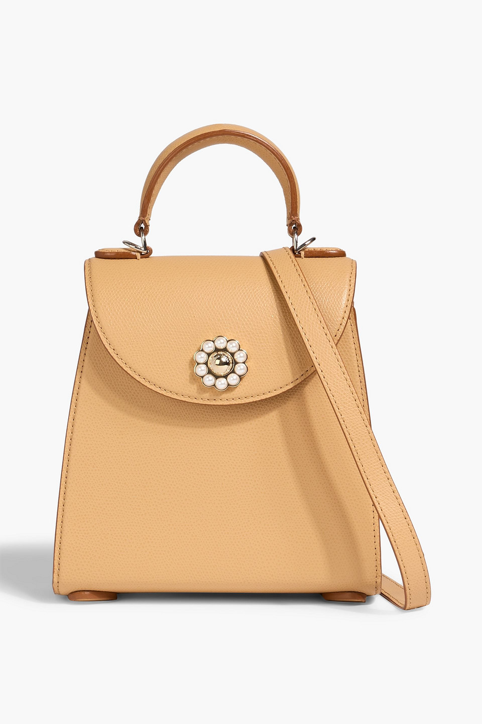 simone rocha - valentine mini pebbled-leather tote - neutral - onesize