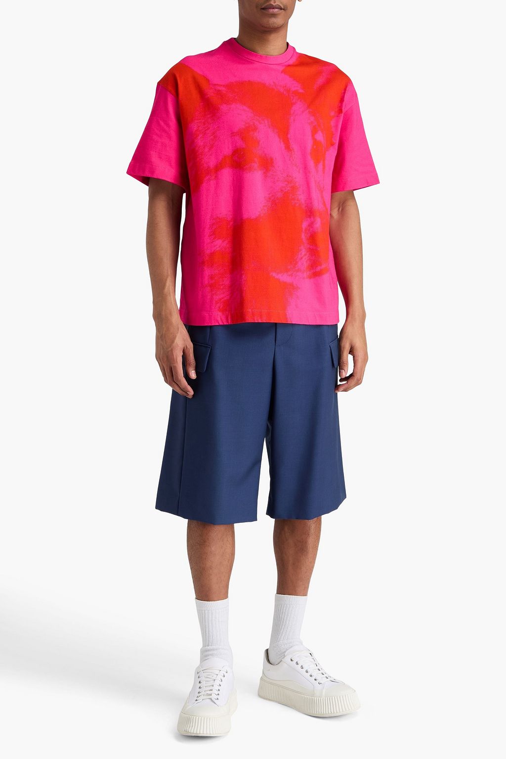 JIL SANDER Tie-dyed cotton-jersey T-shirt | THE OUTNET