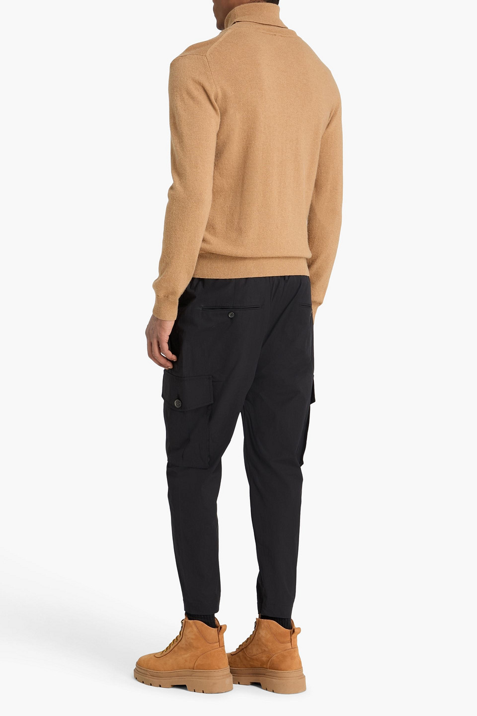  Dsquared2 - Schmal Zulaufende Cropped Cargohose Aus Shell Aus Einer Baumwollmischung - Schwarz - It 48 