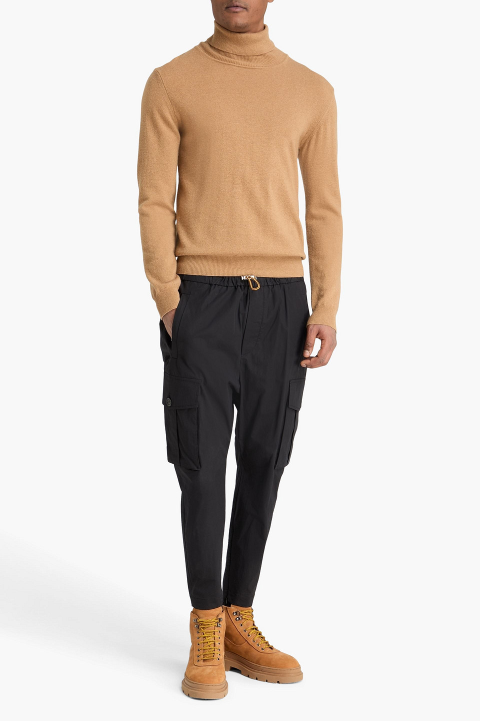  Dsquared2 - Schmal Zulaufende Cropped Cargohose Aus Shell Aus Einer Baumwollmischung - Schwarz - It 48 