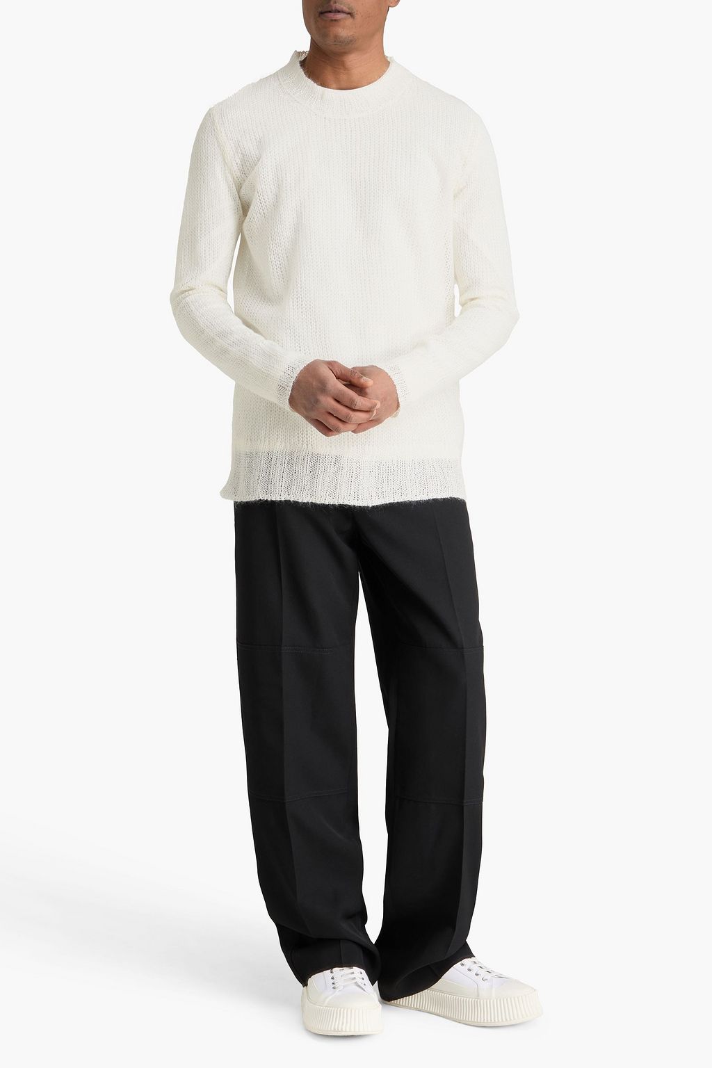 JIL SANDER Open-knit sweater | THE OUTNET