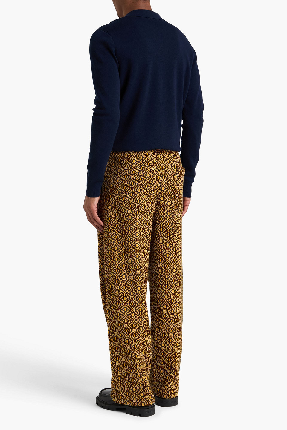  Bode - Jacquard-knit Cotton Pants - Yellow - L 