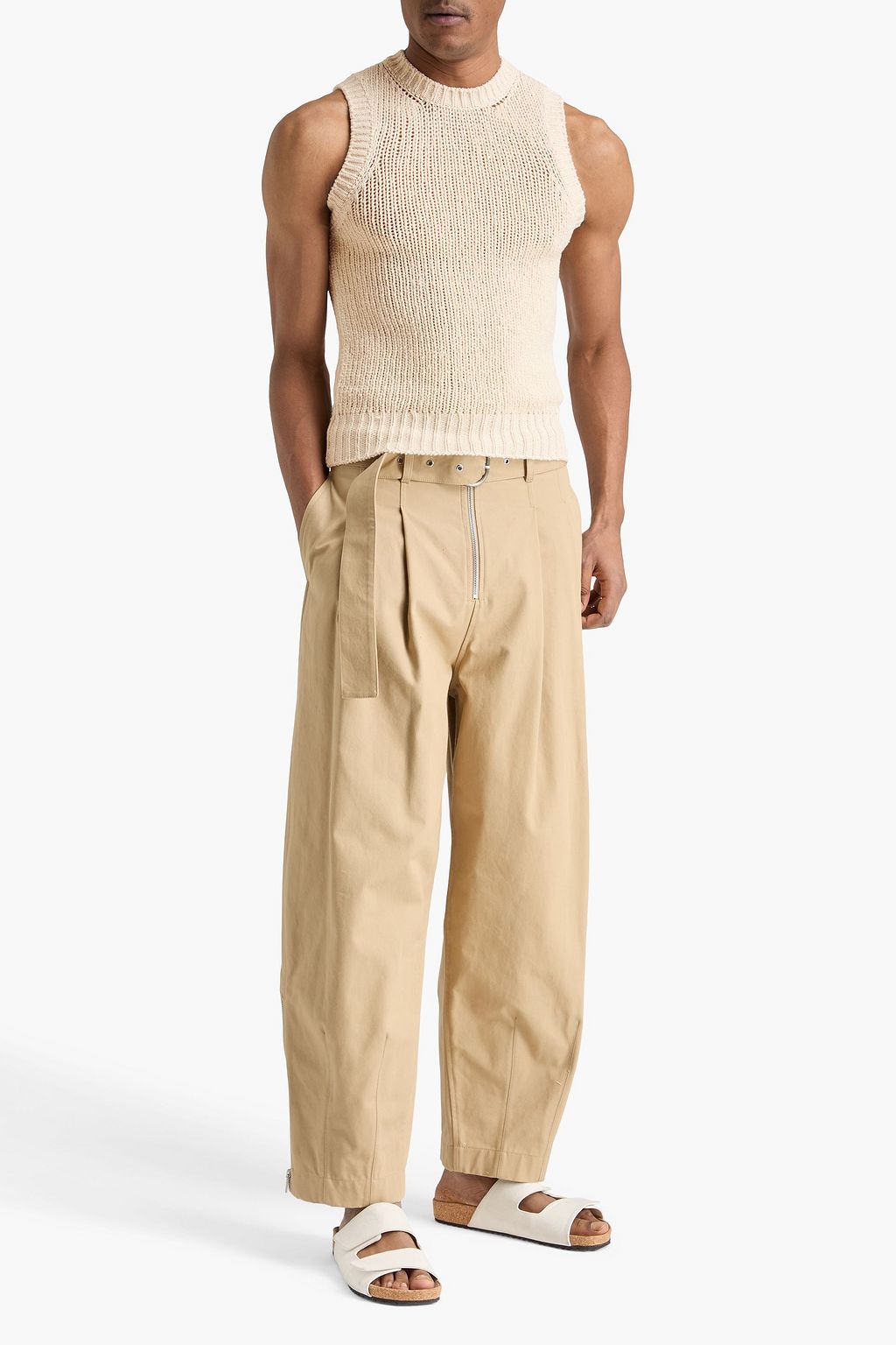 JIL SANDER Cotton-blend vest | THE OUTNET
