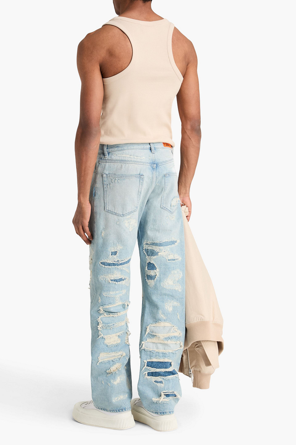  Heron Preston - Jeans Aus Denim In Distressed-optik - Blau - 32 