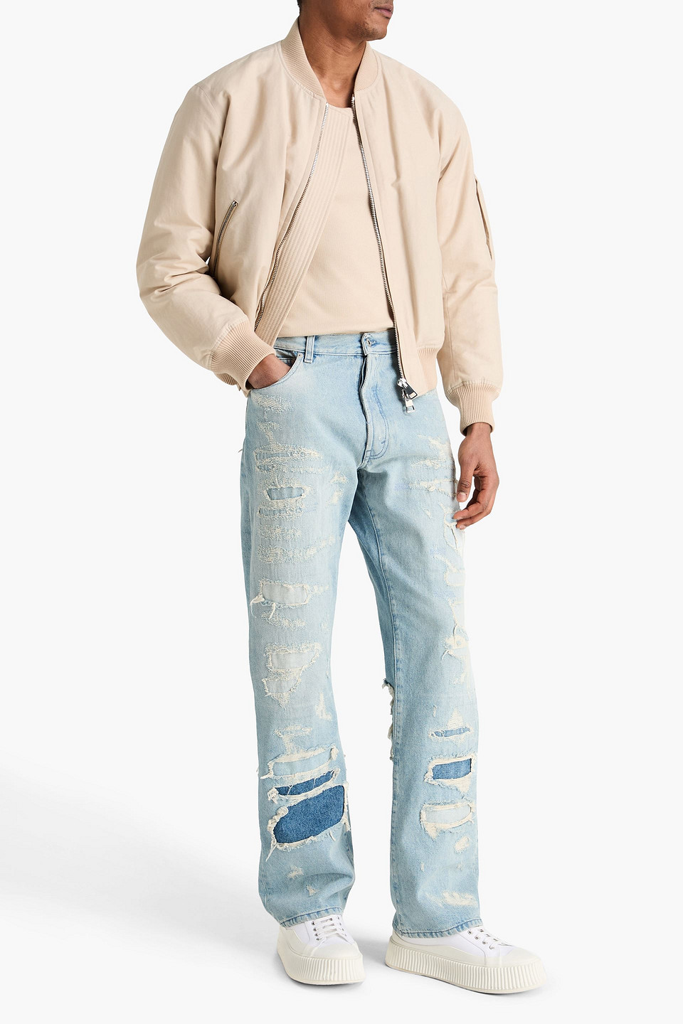  Heron Preston - Jeans Aus Denim In Distressed-optik - Blau - 32 