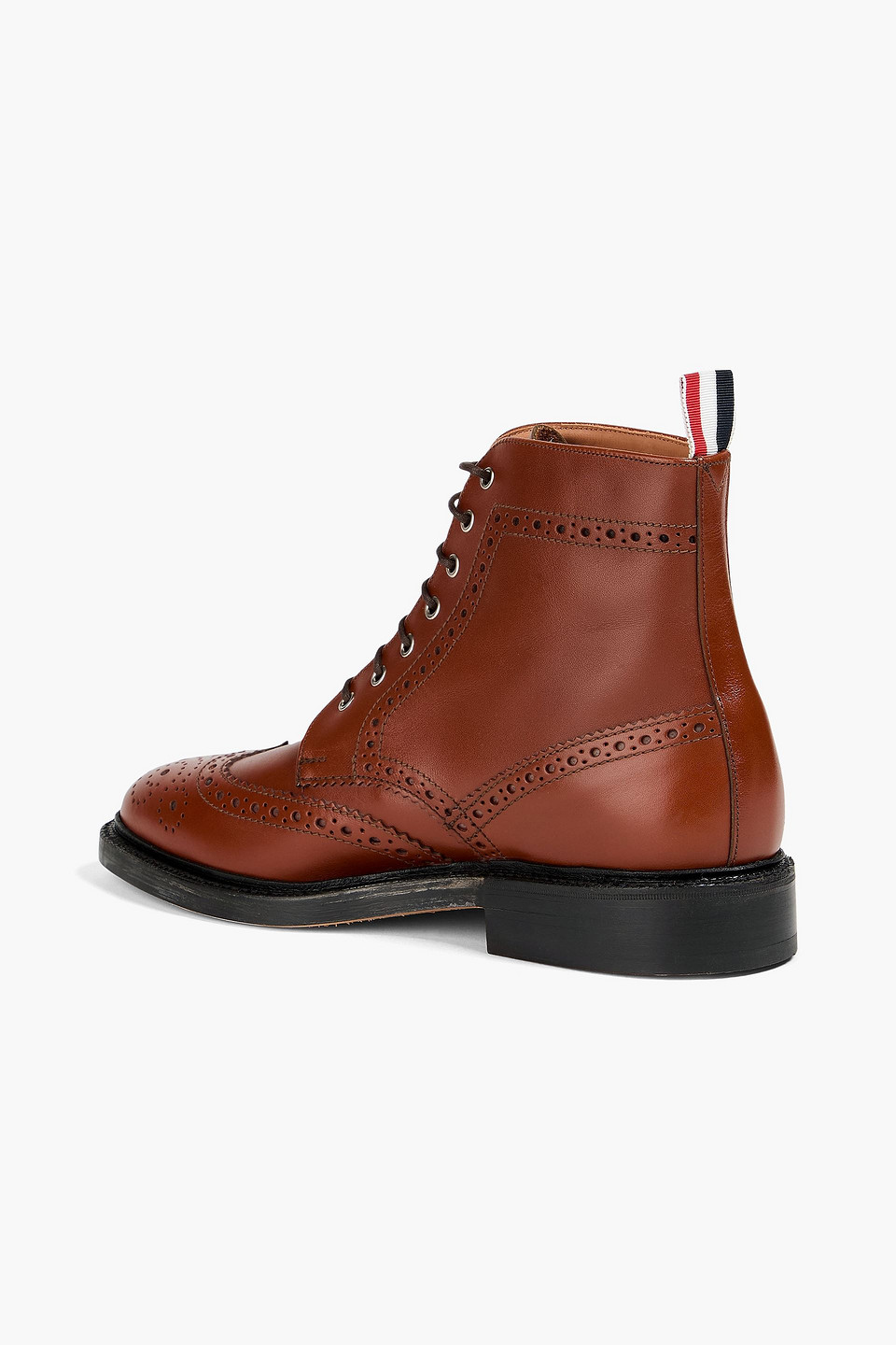  Thom Browne - Leather Brogue Boots - Brown - Us 9 